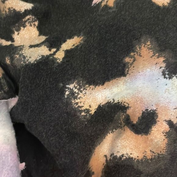 Wild Fable Black Tie Dye Fleece Hoodie Crop Cropped Multiple Sizes - Picture 3 of 3